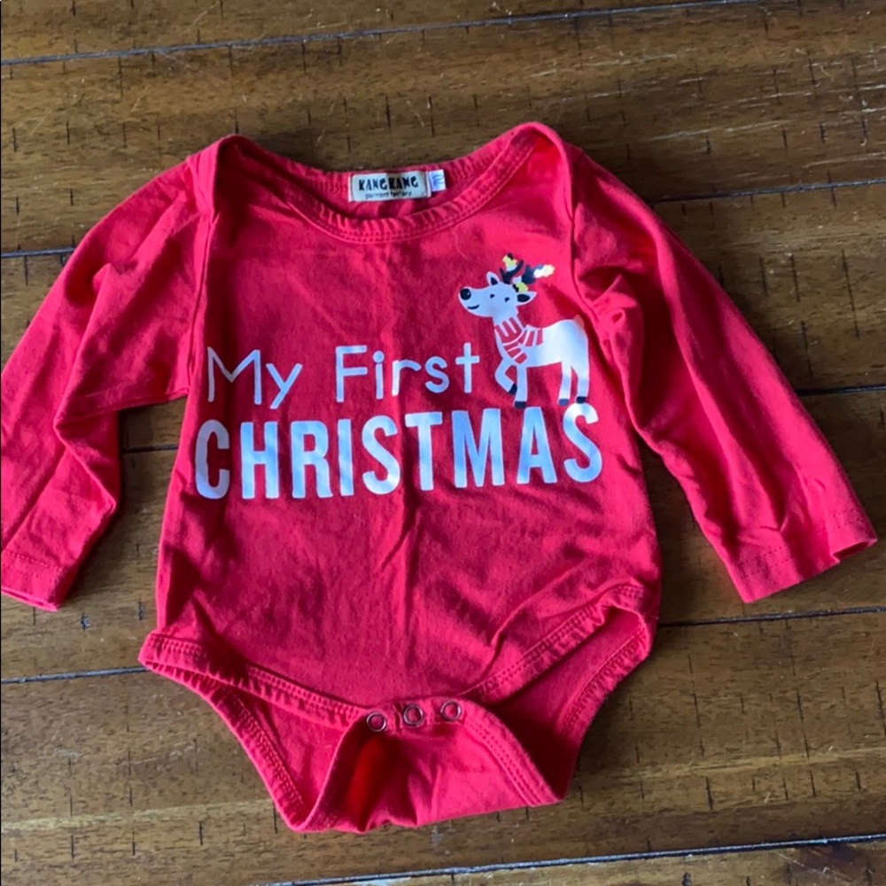 Cute baby 1st Christmas 2 piece outfit
